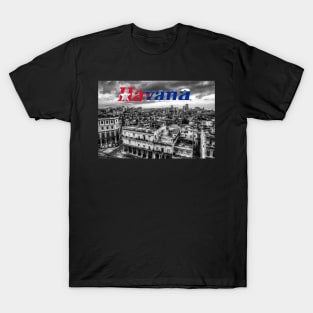 Havana Rooftops, Cuba And Cuban Flag T-Shirt